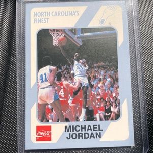 1989 Michael Jordan Collegiate Career - Coca Cola Classic Card.